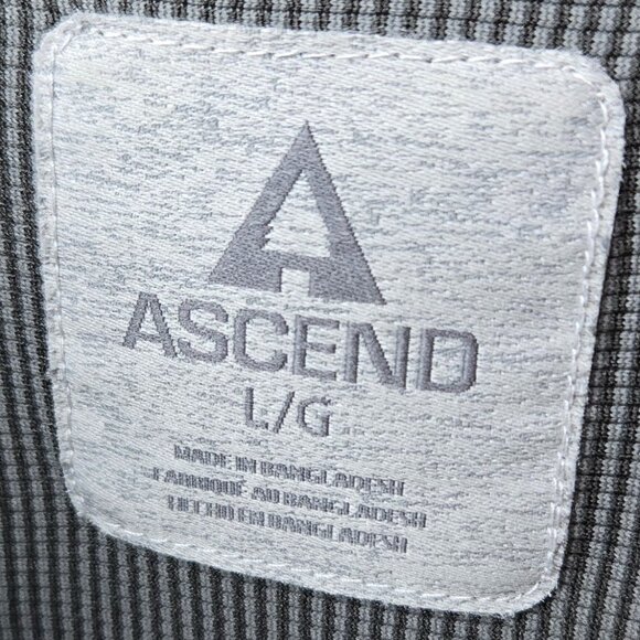Ascend Cargo Tech Shirt Men's Heathered Vented Back Fishing Hiking Outdoor L - Picture 8 of 8